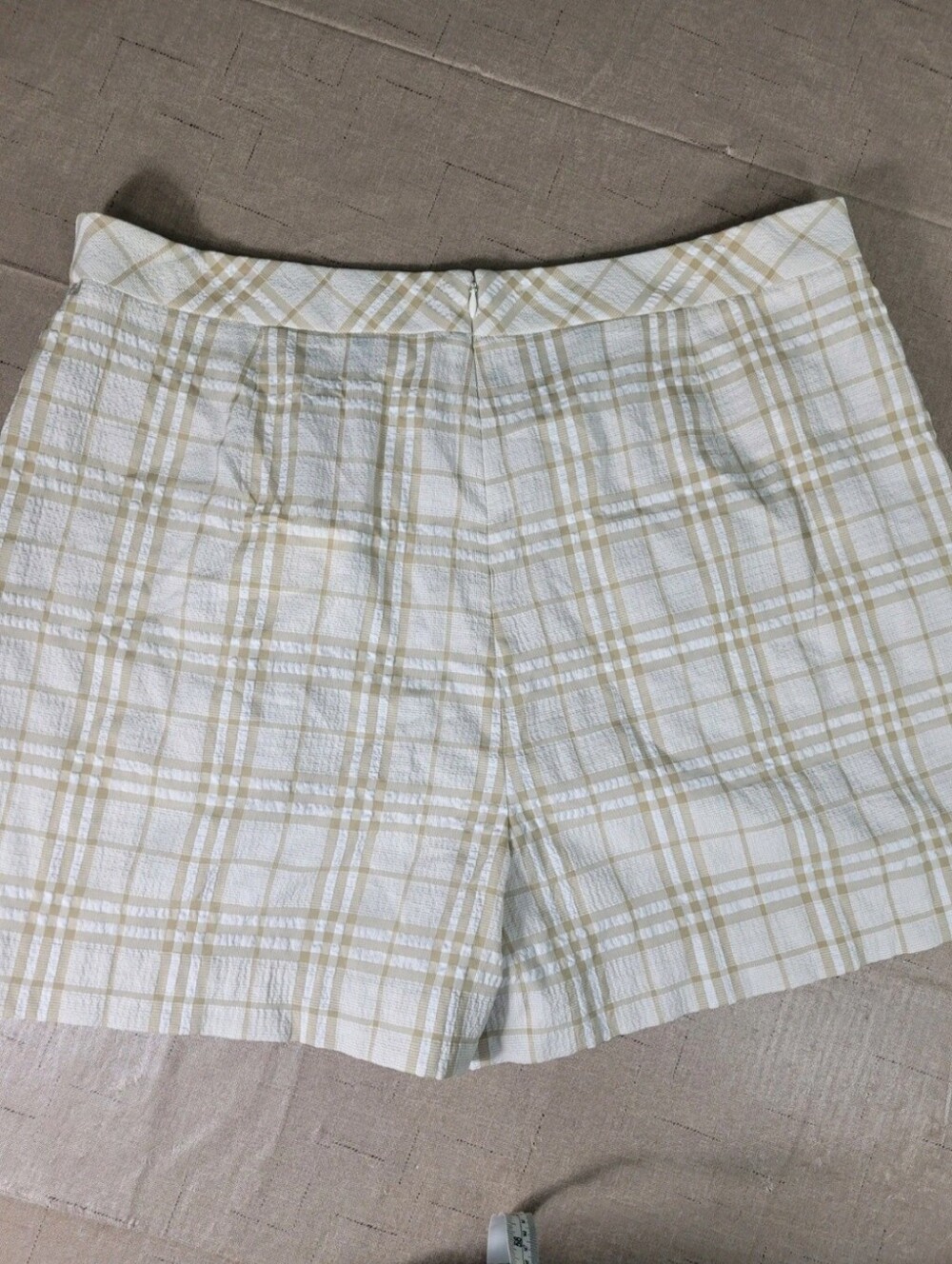 Alex marie Womens Shorts Plus Size 18 Stretch khaki/ ivory NWT 08 - Picture 4 of 10